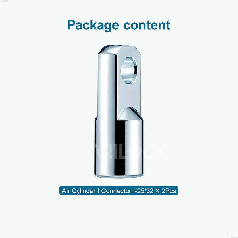 VIILOCK 2pcs Air Cylinder Rod Clevis End, M10x1.25 Female Thread I Type Connector Air Cylinder Accessories I-25/32 - Image 5